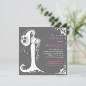 Aankondiging van de partij Elegant Bride Vrijgezel (Staand voorkant)