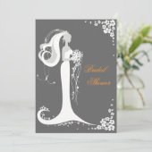 Aankondiging van de partij Elegant Bride Vrijgezel (Staand voorkant)