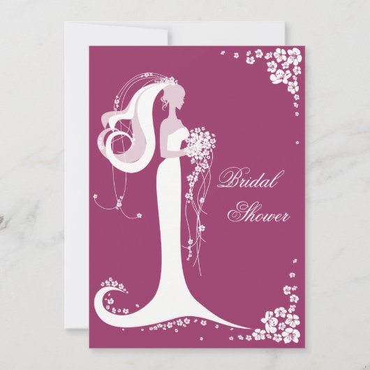 Aankondiging van de partij Elegant Bride Vrijgezel (Voorkant)