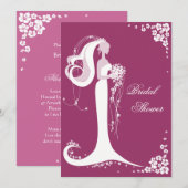 Aankondiging van de partij Elegant Bride Vrijgezel (Voorkant / Achterkant)