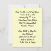 Aankondiging van de Rain Shower Party (Achterkant)