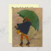 Aankondiging van de Rain Shower Party (Voorkant / Achterkant)