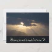 Aankondiging van de Ray of Light Memorial Service (Voorkant)