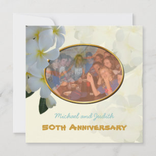 Aankondiging van de tropische foto Plumeria Lei