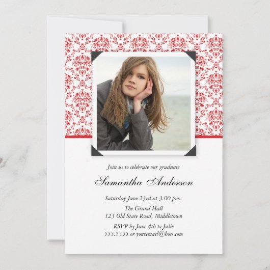 Aankondiging van de uitnodiging tot het Afstuderen (Voorkant)