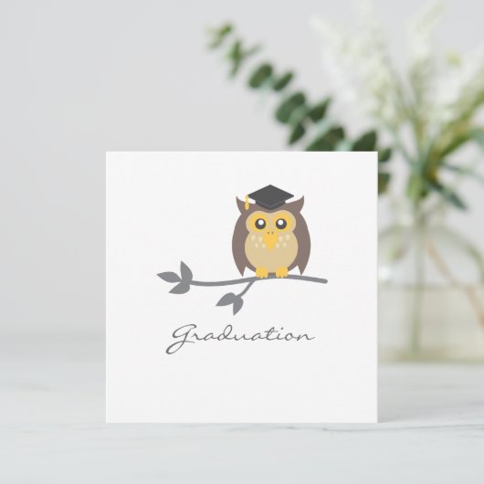 Aankondiging van de Uitnodiging van het Afstuderen (Staand voorkant)