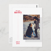 Aankondiging van de vakantieonderneming Merry Verl Briefkaart (Voorkant / Achterkant)