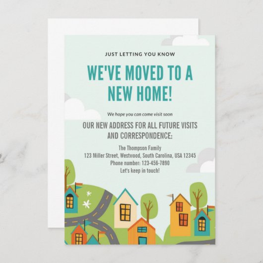 Aankondiging van de verhuizing van Honeydew (Voorkant / Achterkant)