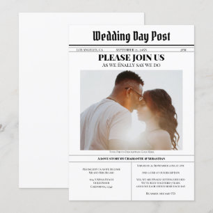 Aankondiging van de Zweedse krant Modern Fun Weddi