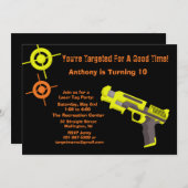 Aankondiging van doellaser-Label op zaterdag (Voorkant / Achterkant)