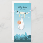 Aankondiging van Drone Baby Birth (Voorkant / Achterkant)