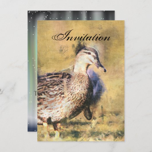 Aankondiging van Duck Party (Voorkant / Achterkant)