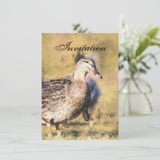 Aankondiging van Duck Party (Staand voorkant)