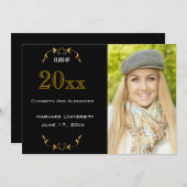 Aankondiging van een afstuderen partij (Voorkant / Achterkant)