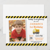 Aankondiging van een "Birthday Dump Truck"-project (Voorkant / Achterkant)