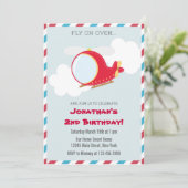 Aankondiging van een helikopter Birthday Party (Staand voorkant)