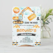 Aankondiging van een uitnodiging voor de bouw (Staand voorkant)