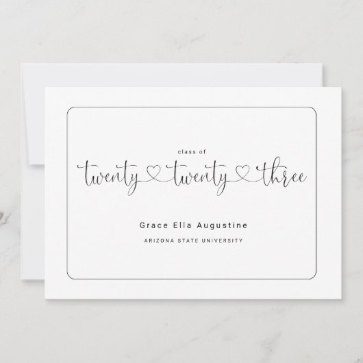 Aankondiging van eindexamen van een lieve vrouw  (Voorkant)