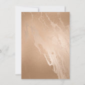 Aankondiging van Elegant Gold Marble Modern Afstud (Achterkant)