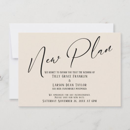 Aankondiging van Elegant Handwriting New Plan Crea (Voorkant)