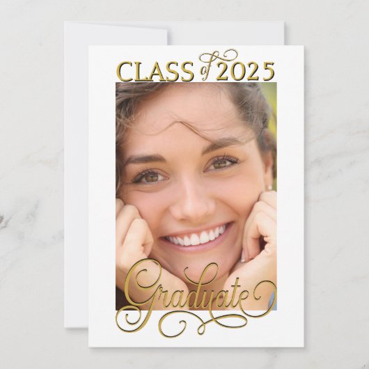 Aankondiging van Elegant Script Photo Overlay-Afst (Voorkant)
