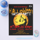 Aankondiging van evenementen van Halloween Party D Flyer (Enkel)