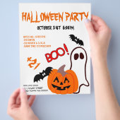 Aankondiging van evenementen van Halloween Party D Flyer (Hand)