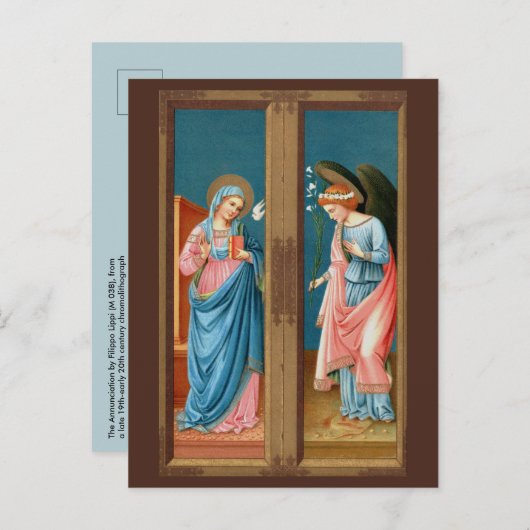 Aankondiging van F. Lippi (M 038) Briefkaart (Voorkant / Achterkant)