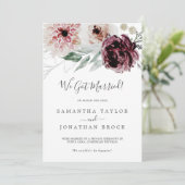 Aankondiging van Floral Romance Elopement (Staand voorkant)