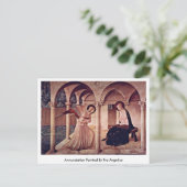 Aankondiging van Fra Angelico Briefkaart (Staand voorkant)