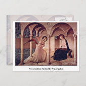 Aankondiging van Fra Angelico Briefkaart (Voorkant / Achterkant)