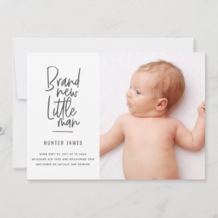 Aankondiging van geboorte baby's met een moderne h