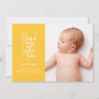 Aankondiging van geboorte baby's met een moderne h