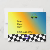 Aankondiging van geboorte door middel van racebest (Achterkant)