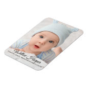 Aankondiging van geboorte foto-Baby Magneet (Linkerzijde)