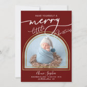 Aankondiging van geboorte Lijst van Chic Script Ar (Voorkant)