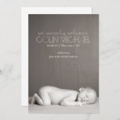 Aankondiging van geboorte op maat (Voorkant / Achterkant)