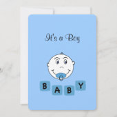 Aankondiging van geboorte van een speciaal Blue Ba (Voorkant)