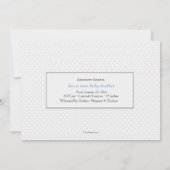 Aankondiging van geboorte van gescand fotocollage (Achterkant)