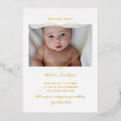 Aankondiging van geboorte van moderne pasgeboren f (Voorkant)