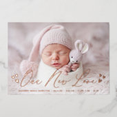 Aankondiging van geboorte van onze nieuwe Folie va (Voorkant)