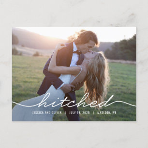 Aankondiging van gehitte Editable Color Wedding Briefkaart