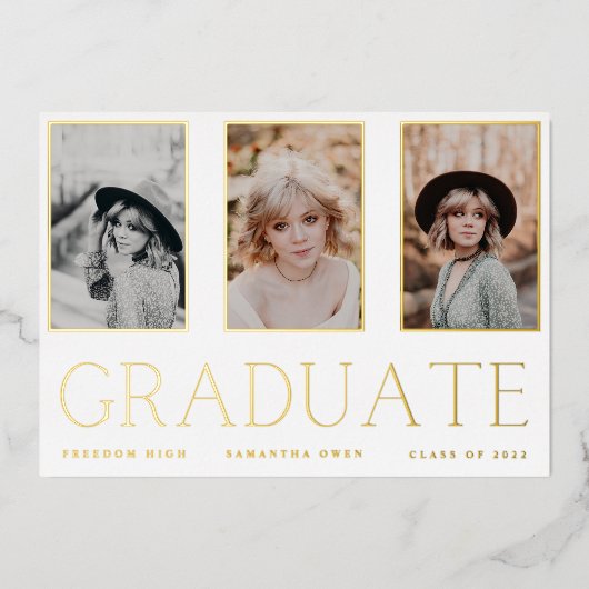 Aankondiging van Gold Foil-fotoframes (Voorkant)