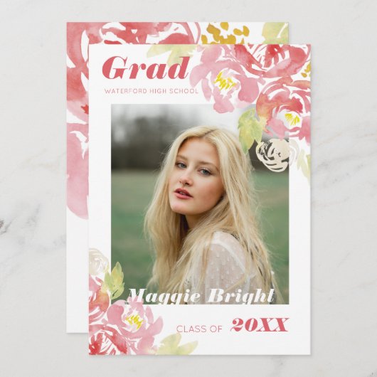 Aankondiging van het Afstudeerder van de Moderne F (Voorkant / Achterkant)