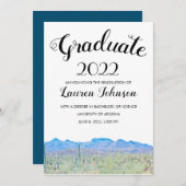 Aankondiging van het Afstuderen Arizona Desert (Voorkant / Achterkant)