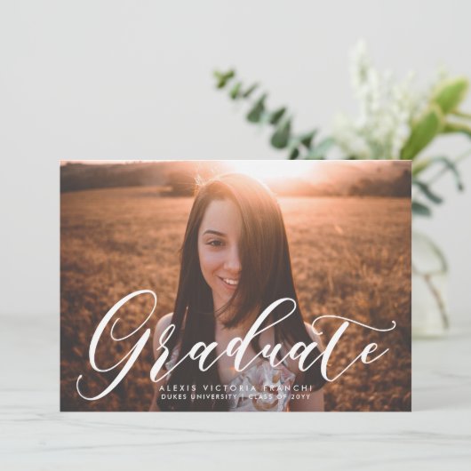 Aankondiging van het Afstuderen Artsy Light (Staand voorkant)