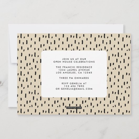 Aankondiging van het Afstuderen Artsy Light (Achterkant)