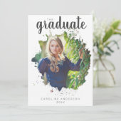 Aankondiging van het Afstuderen Artsy Photo Splash (Staand voorkant)