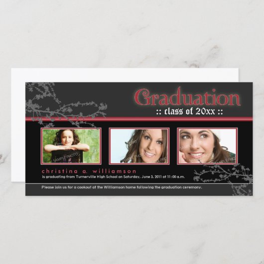 Aankondiging van het Afstuderen Mystic Gothic (roo (Voorkant / Achterkant)