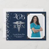 Aankondiging van het Afstuderen Nurse Silver Navy (Voorkant)